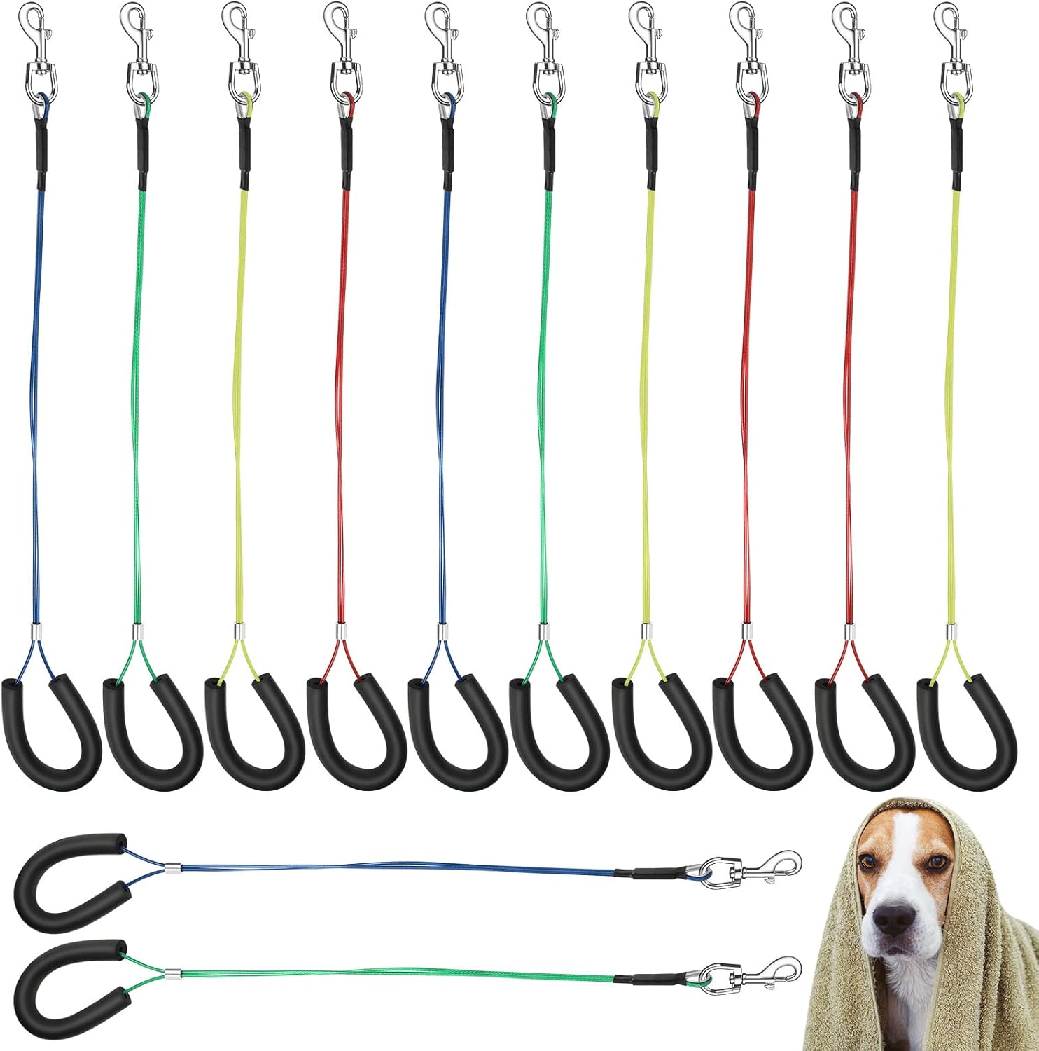 12 Pcs Dog Grooming Loop Noose Dog Grooming Restraint Loop