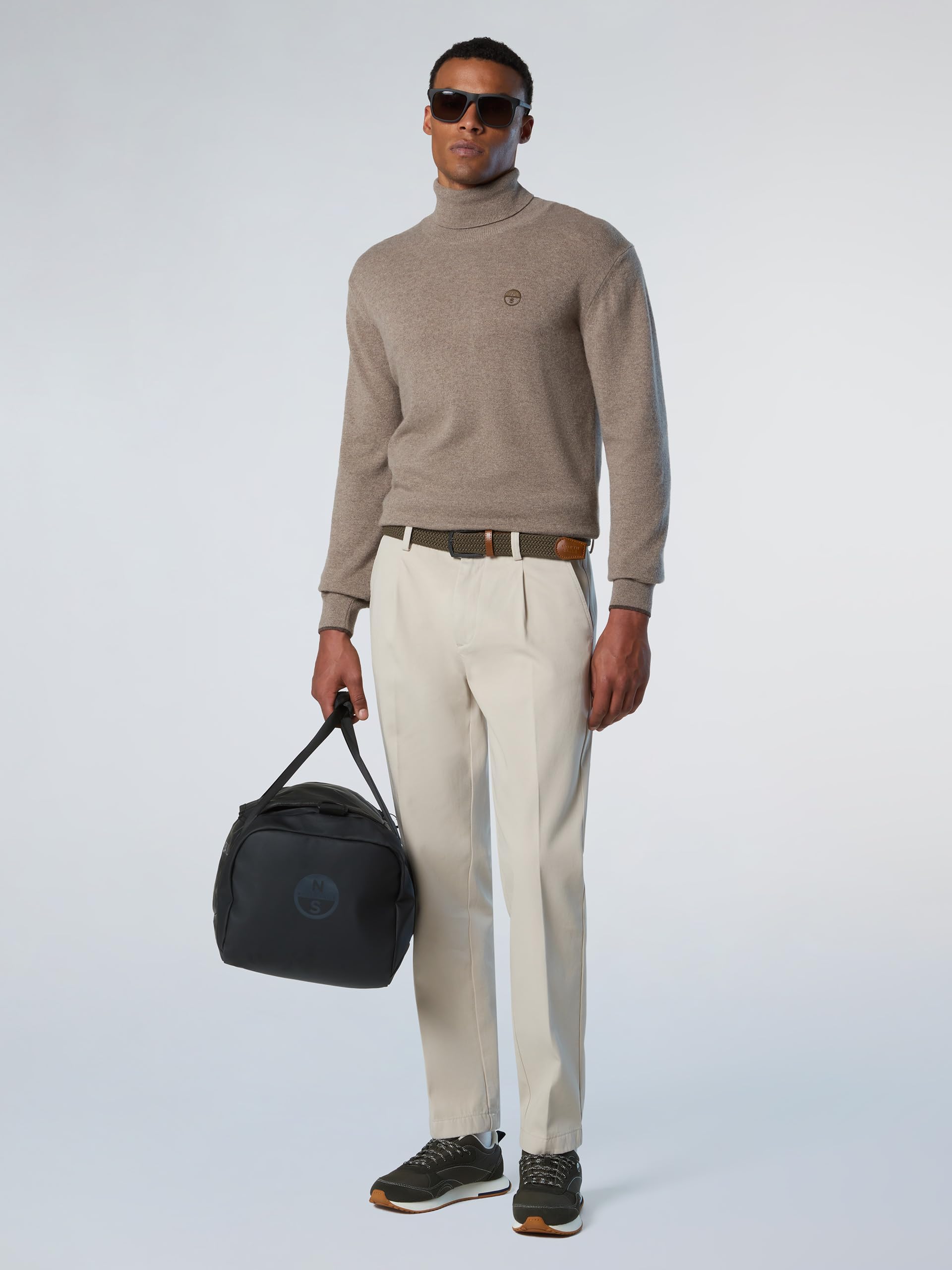 NORTH SAILS Maglione Uomo in Misto Cashmere con Collo Alto