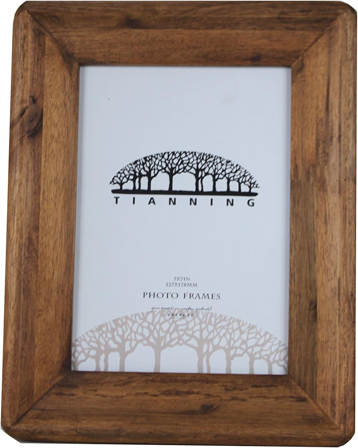 Handmade Wooden Photo Frame，4x6 Inches Simple Rectangular Desktop Family Picture Photo Frame，(4 * 6, Brown)