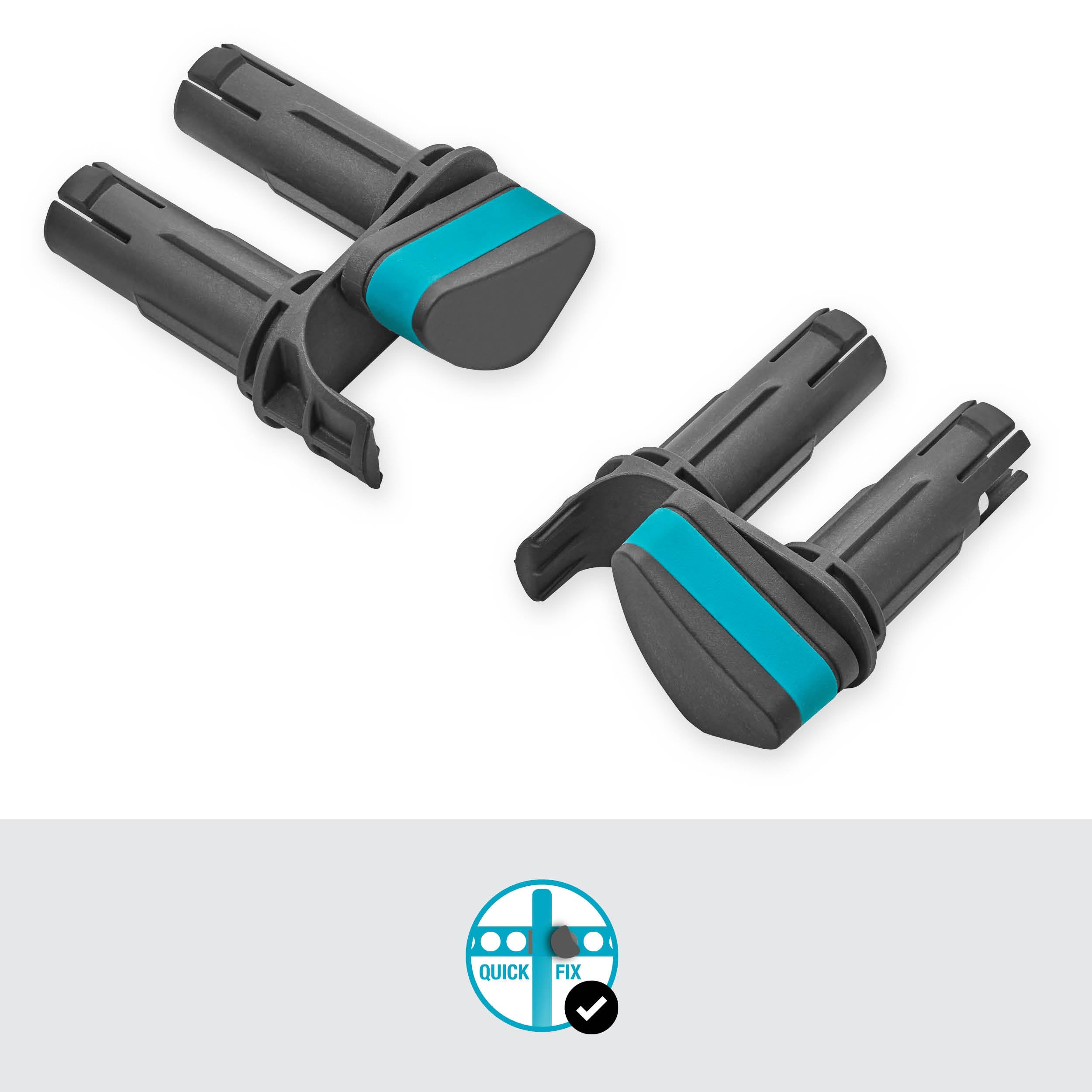 Gardena Porta-Manici Flex: Supporto per Due Manici Comuni e Attrezzi, espansione della rastrelliera Flex, Flessibili, in Materiale Riciclato, 2 pz (3508-20)