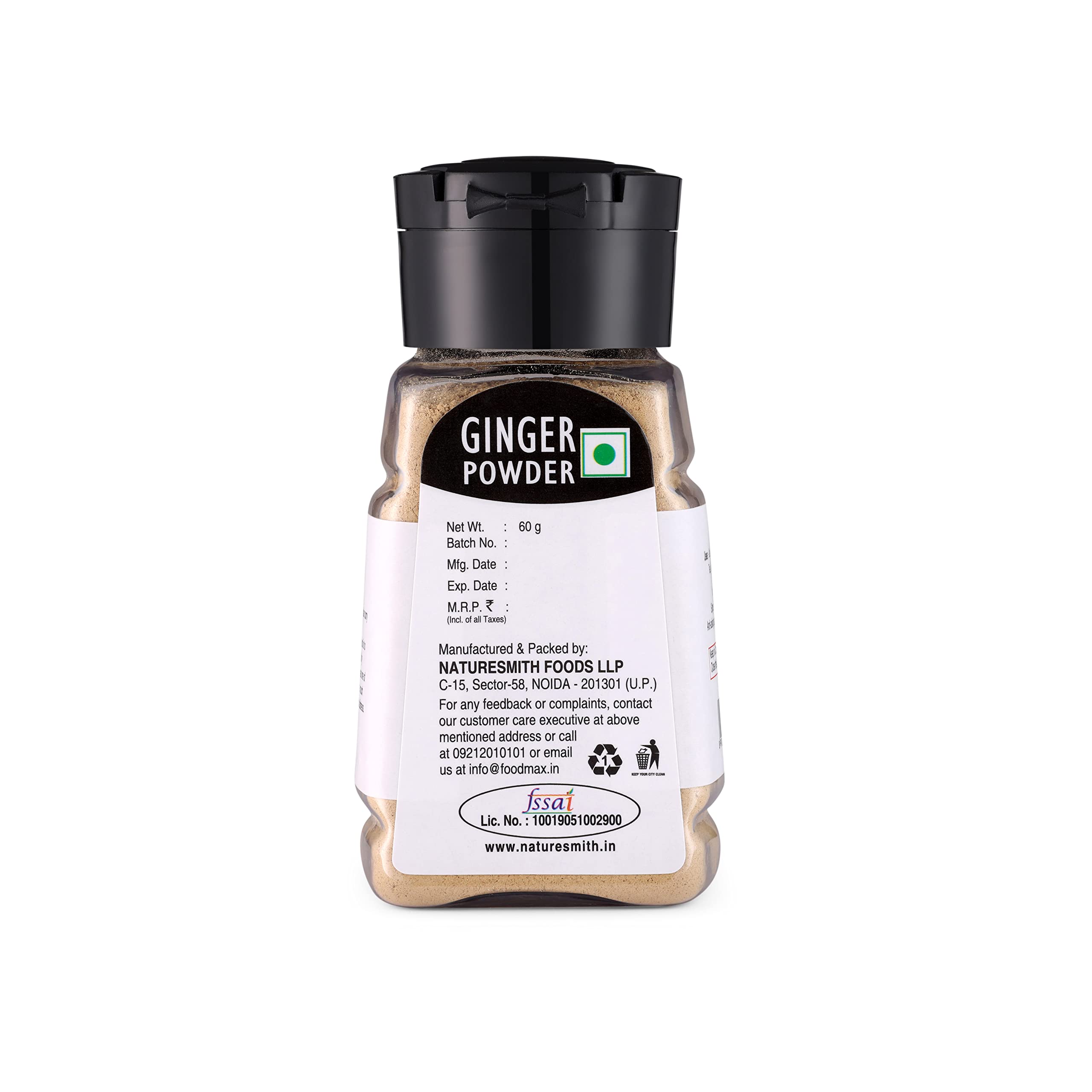 NATURESMITH GINGER POWDER-60g || SMALL SPRINKLER READY TO USE DRY GINGER || - Image 3 thumbnail