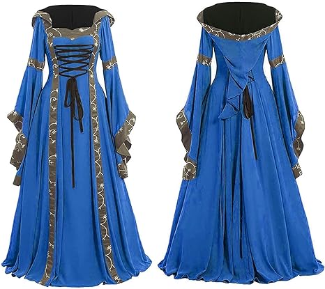 OIOLOYJM Renaissance Costume Women Medieval Sexy Plus Size Witch Vampire Gothic Halloween Costumes Woman 2025 Clothes Dresses