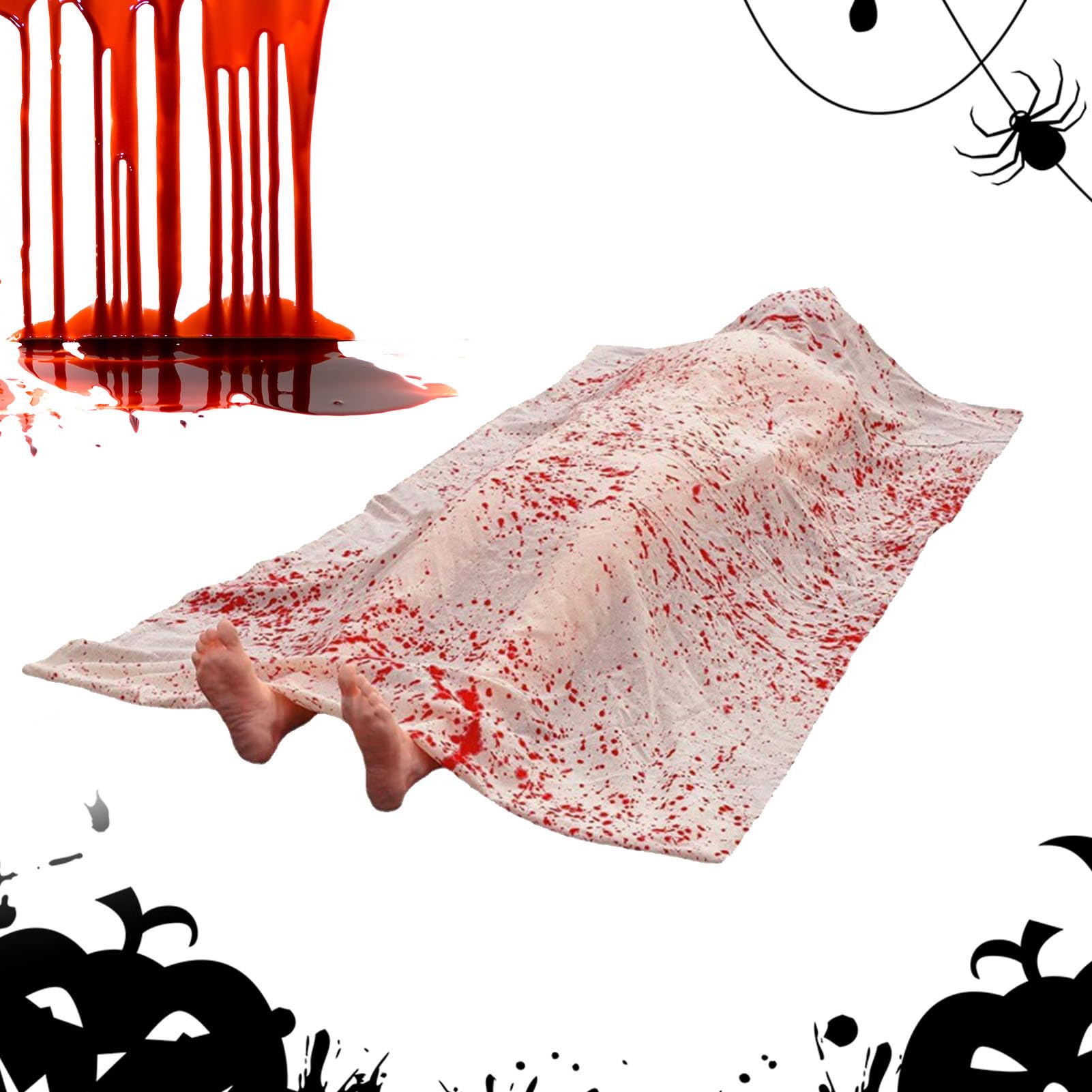 Muñeco De Cuerpo | Decoración Terrorífica para Casa Encantada | Decoración para Fiestas Y Decoradores del Hogar, Escenas De Terror Exteriores