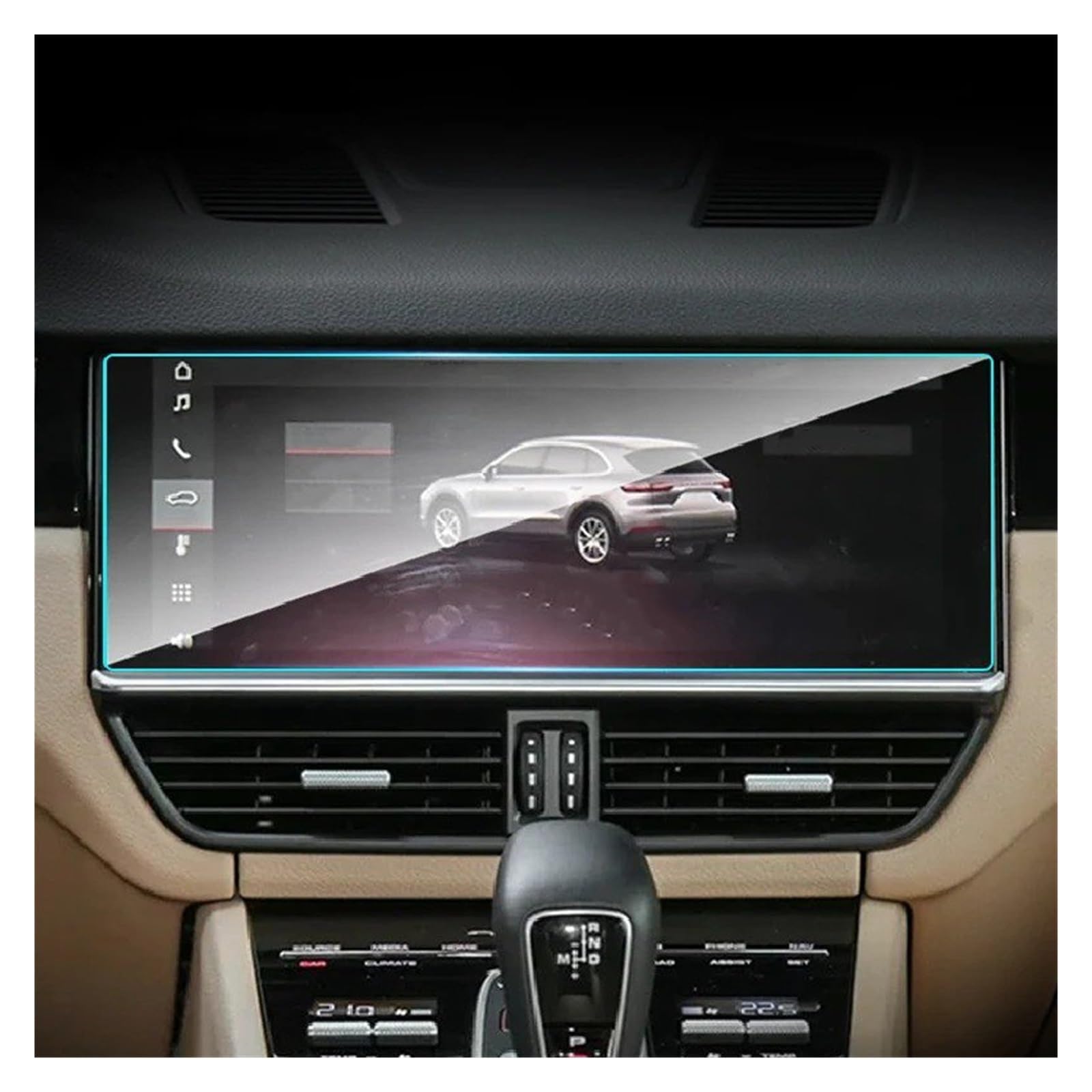 Éviter rayures écran Cayenne avec ce verre trempé navigation GPS