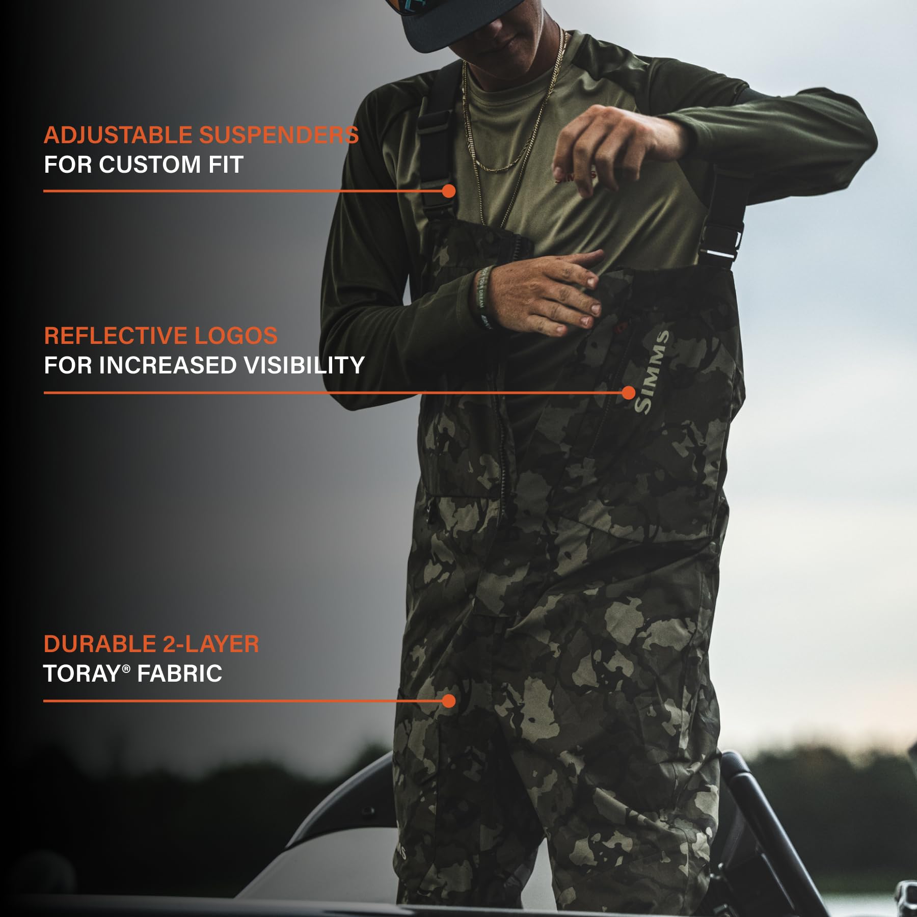 Simms Fishing Products Challenger Isoliertes Lätzchen für Herren