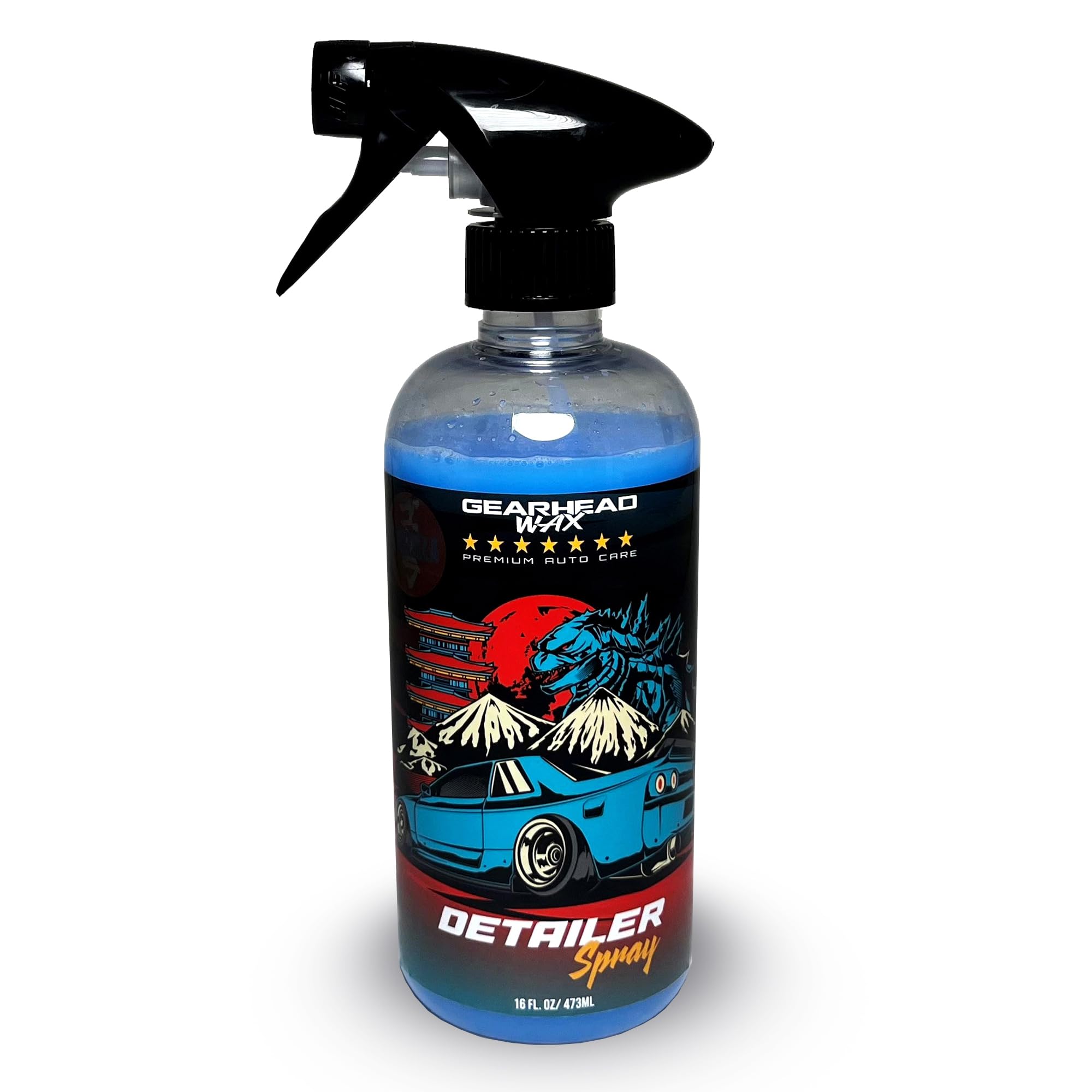 Gearhead Wax Detailer Spray 16oz Bottle Bubble gum scented