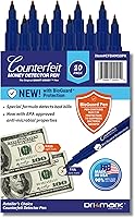 Vista 11 de Dri Mark CFD5PK - Marcador detector de billetes falsificados, fabricado en los Estados Unidos, 3 veces más tinta, tamaño de bolsillo, verificador