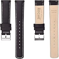 Vista 5 de Ritche - Correa de reloj de cuero de liberación rápida, 18, 19, 20, 21, 22, 23 y 24mm