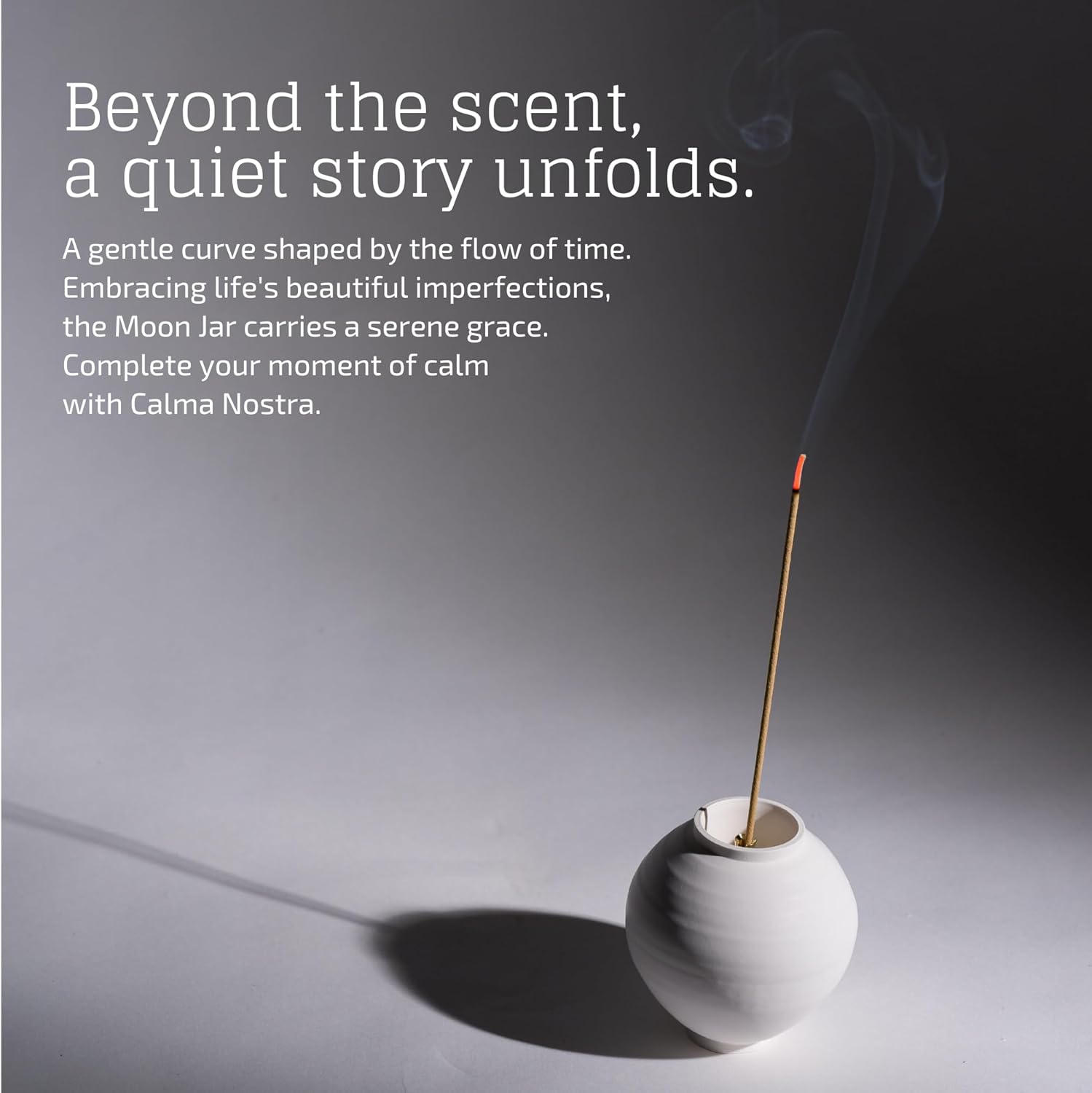 Korean Moon Jar Incense Holder Premium Gift Set – Upcycled Oyster Shell Stick Holder, Luxury Korean Heritage Cultural Gift for VIPs & Foreign Guests - Image 4