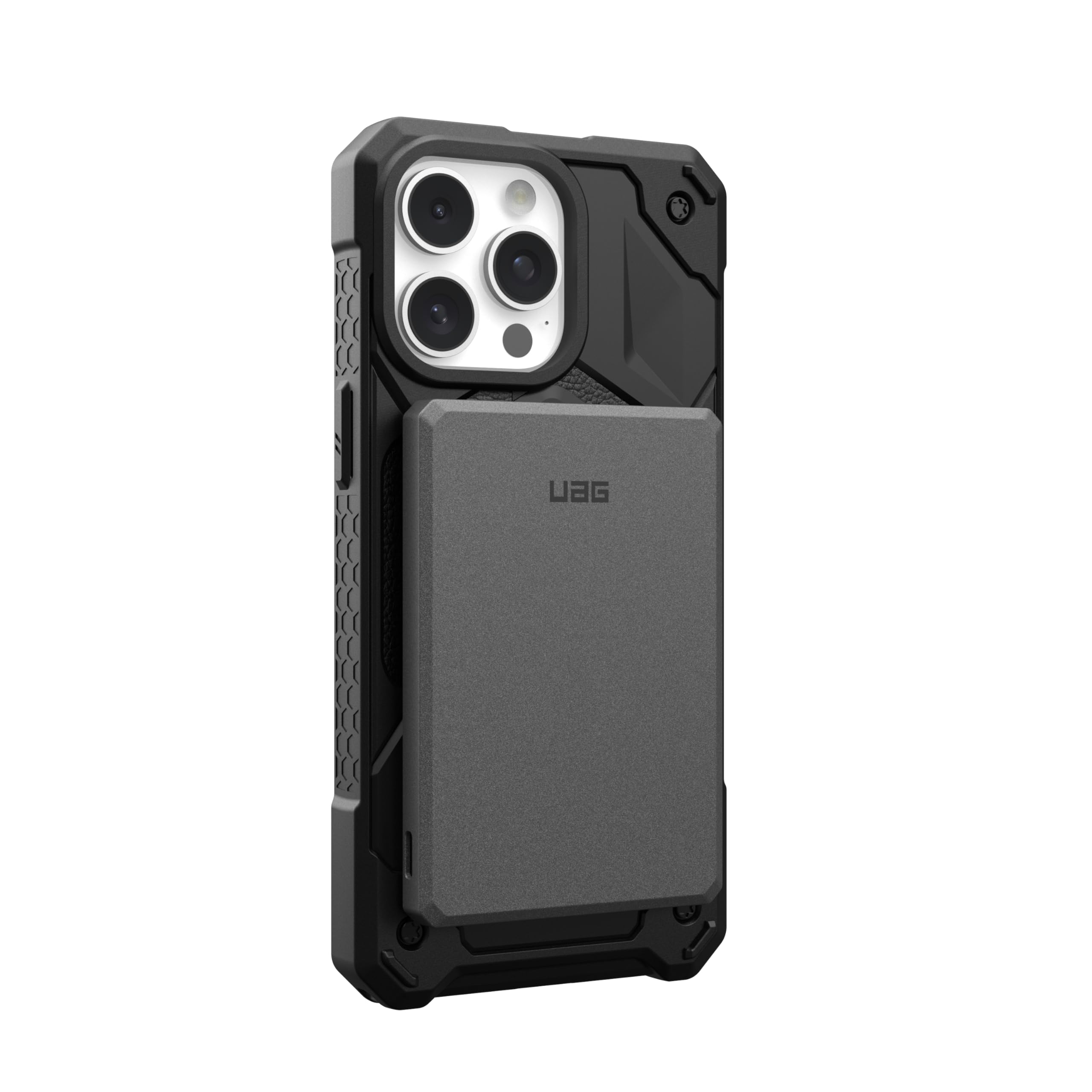 URBAN ARMOR GEAR UAG - Power Bank SRGE da 5000 mAh, 20 W, USB-C, sottile, magnetico, wireless, portatile, ricarica rapida, compatibile con iPhone 16, Samsung Galaxy S25, nero/grigio