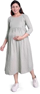 MAMMA'S MATERNITY Short Length Rayon Maternity/Nursing/Feeding Short Dress Price In India