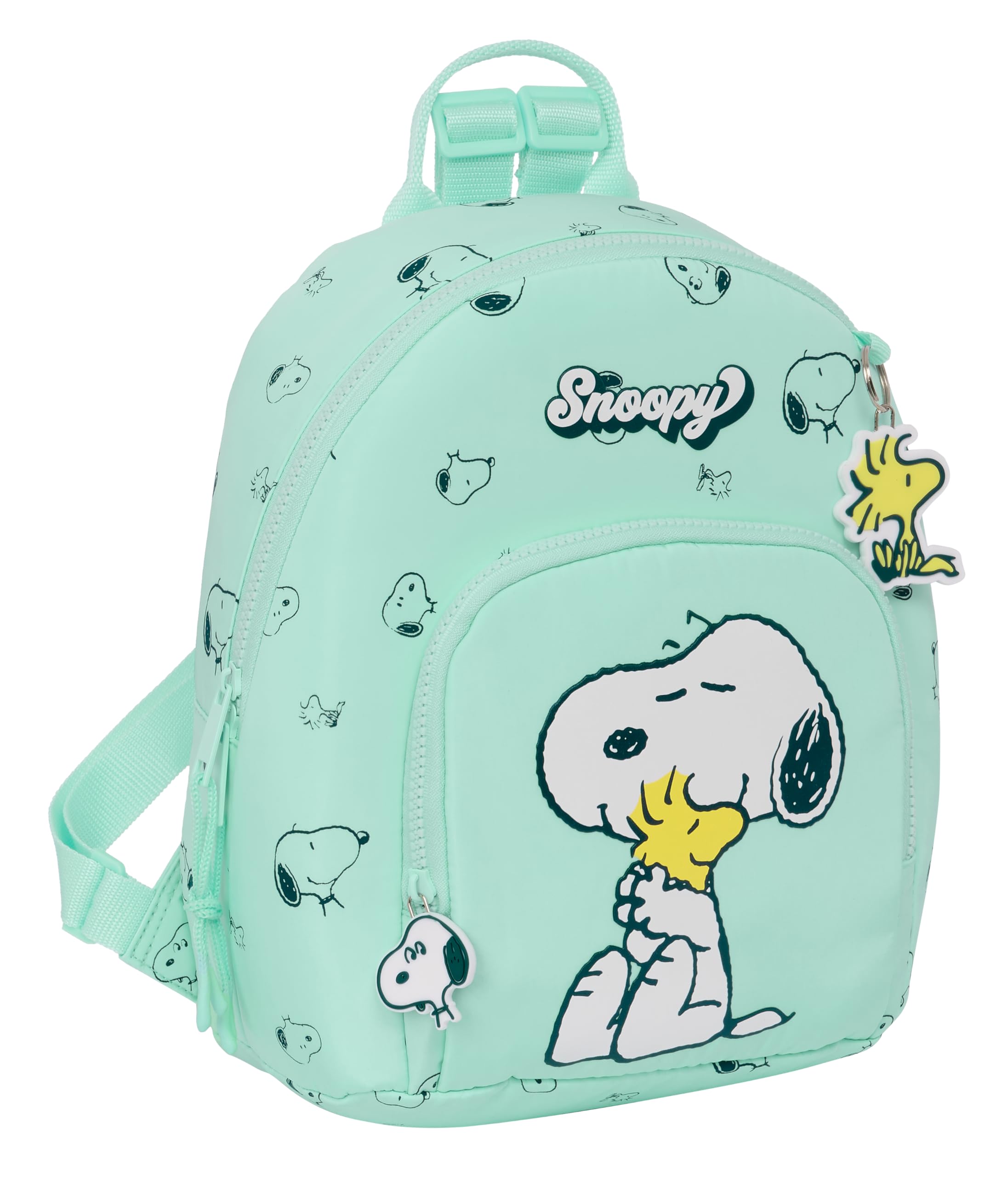 Safta M846 GLOWLAB Hearts - Mini Mochila para Uso Diario, Ideal para Niños de Diferentes Edades, Cómoda y Versátil, Calidad y Resistencia, 25x13x30 cm, Color Rosa claro Unisex niños (Pack de 1)