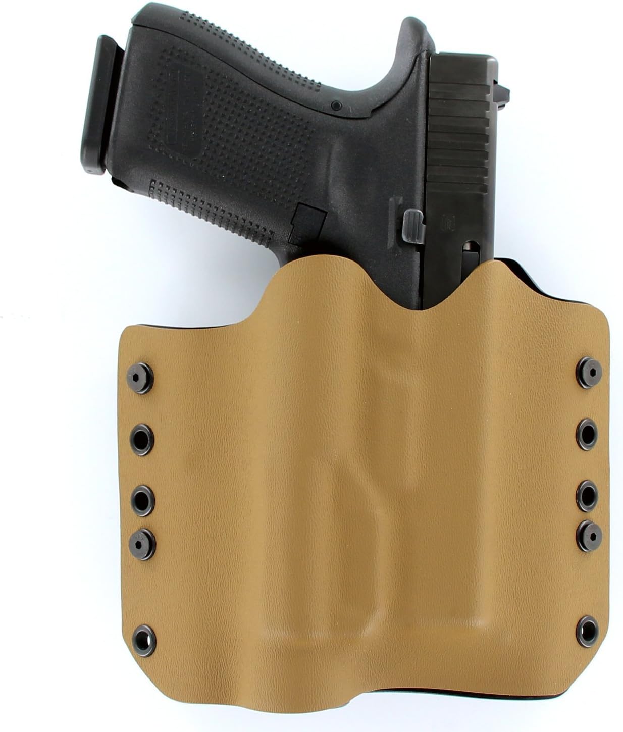 Outlaw Holsters OWB Olight PL-2 Valkyrie Holster - Matte Coyote (Right-Hand, for 1911 with Rail)
