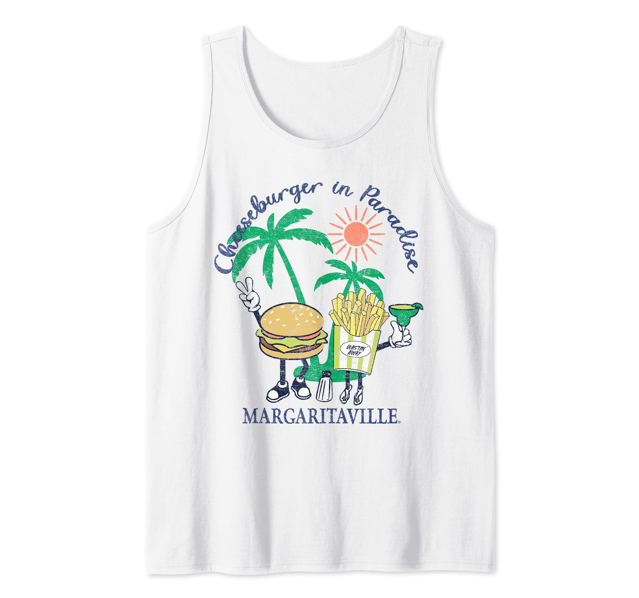 Cheeseburger in Paradise Best Friends Tank Top