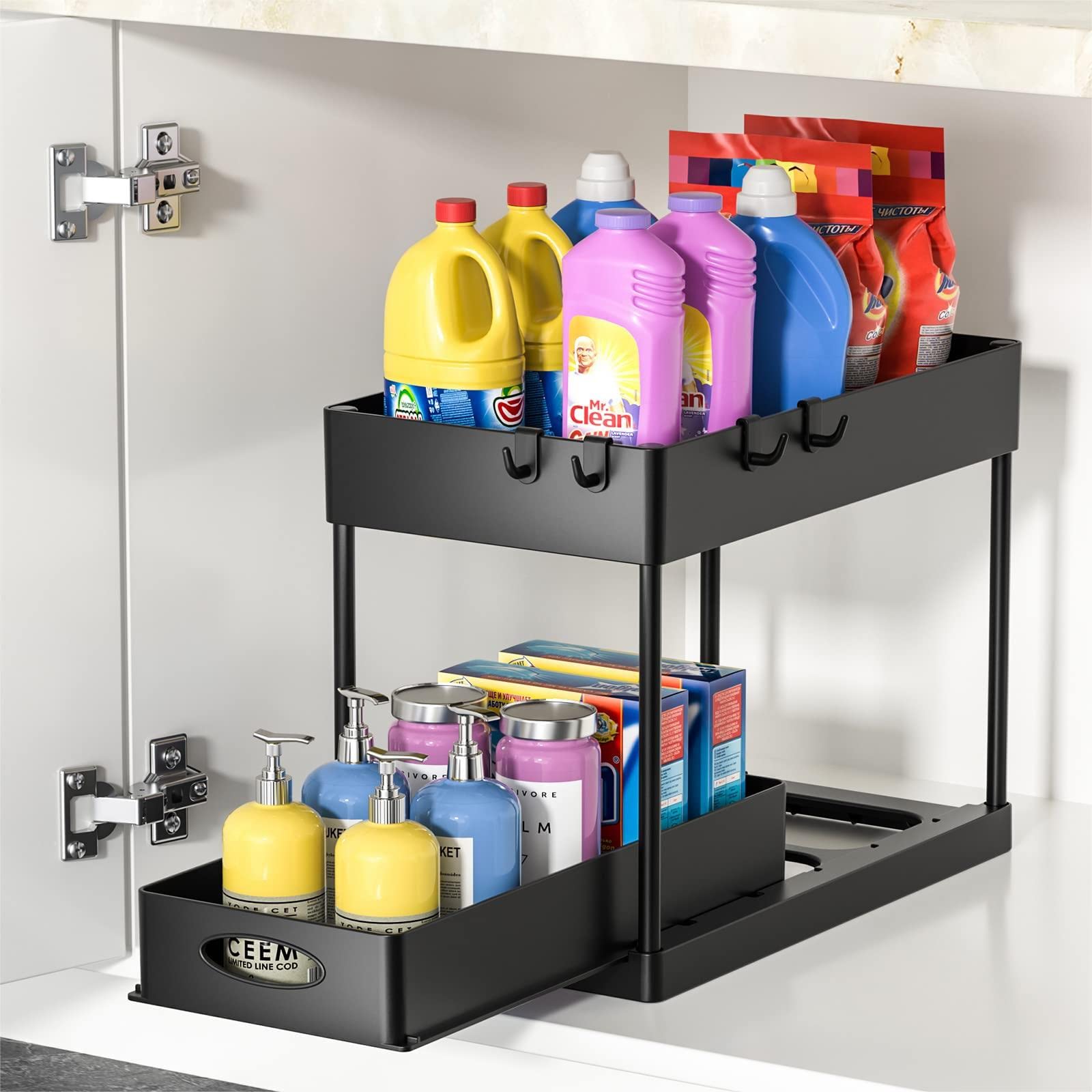 Buy Under Sliding Sink Organizers and Storage, Under Bathroom Sink