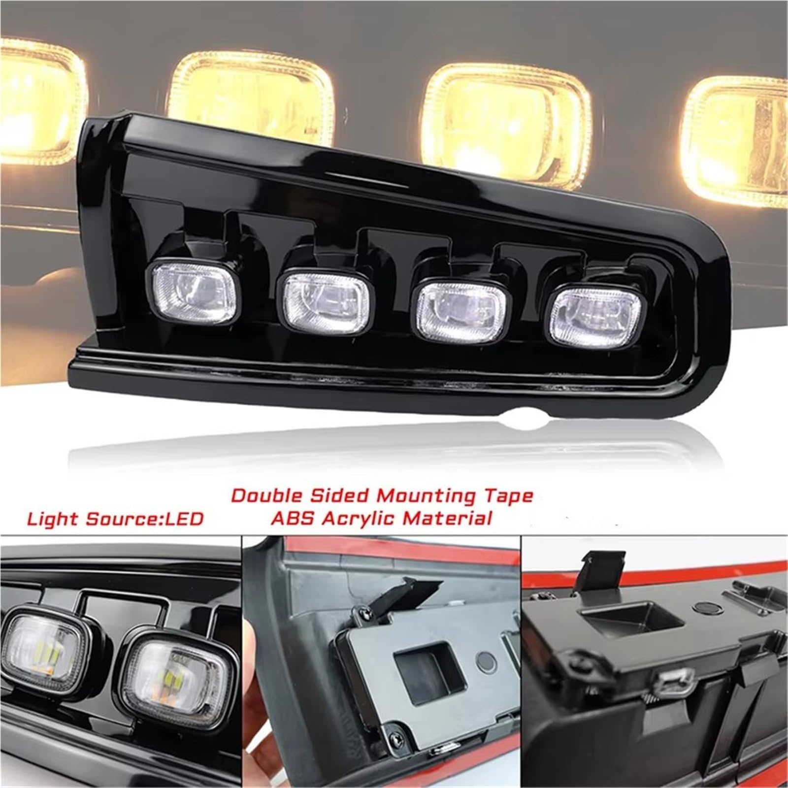 intermitente automóvil Para Ford Para Bronco Para Everglades 2021-2023 Luces LED Señal Giro Delanteras Ámbar Blanco DRL Niebla Conducción luz direccional