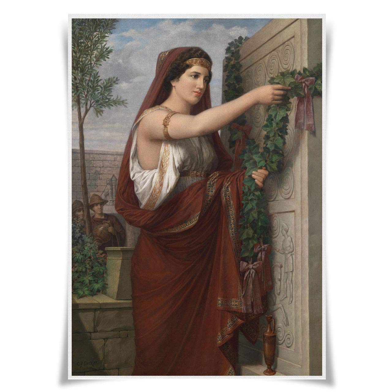 Nice Captain Major Gods & Goddesses of Greek Mythological Portrait Poster A3 Print Wall Decor (Hestia)