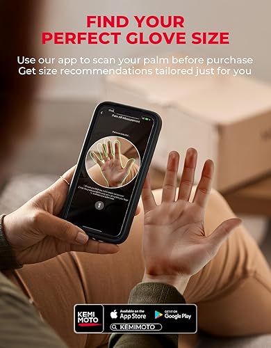 Miniatura 8 de KEMIMOTO - Guantes de motocicleta para hombre, guantes de ciclismo para pantalla táctil, para deportes al aire libre, en carretera, vehículo