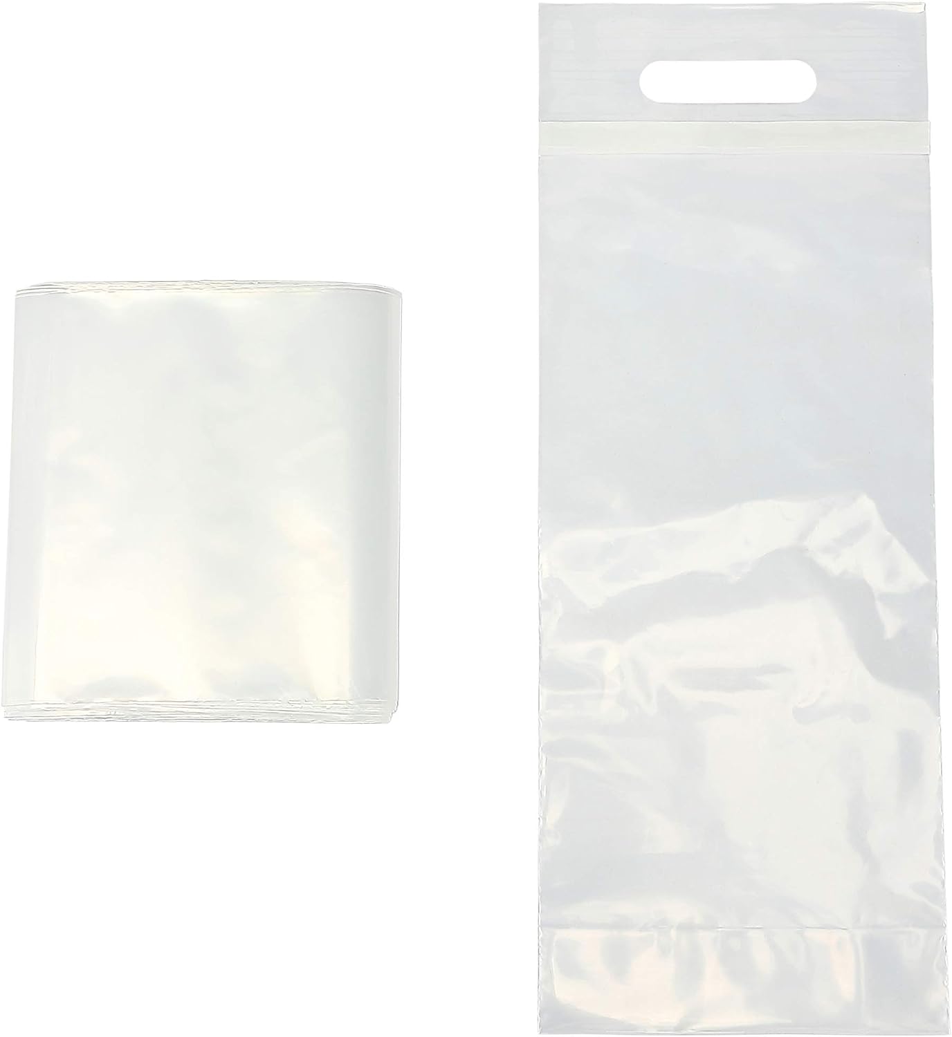 50 pack - Wine to go doggy Bag Carryout Adhesive Seal Tamper Proof Travel Bags for Restaurants, Bars, and Dinner Parties