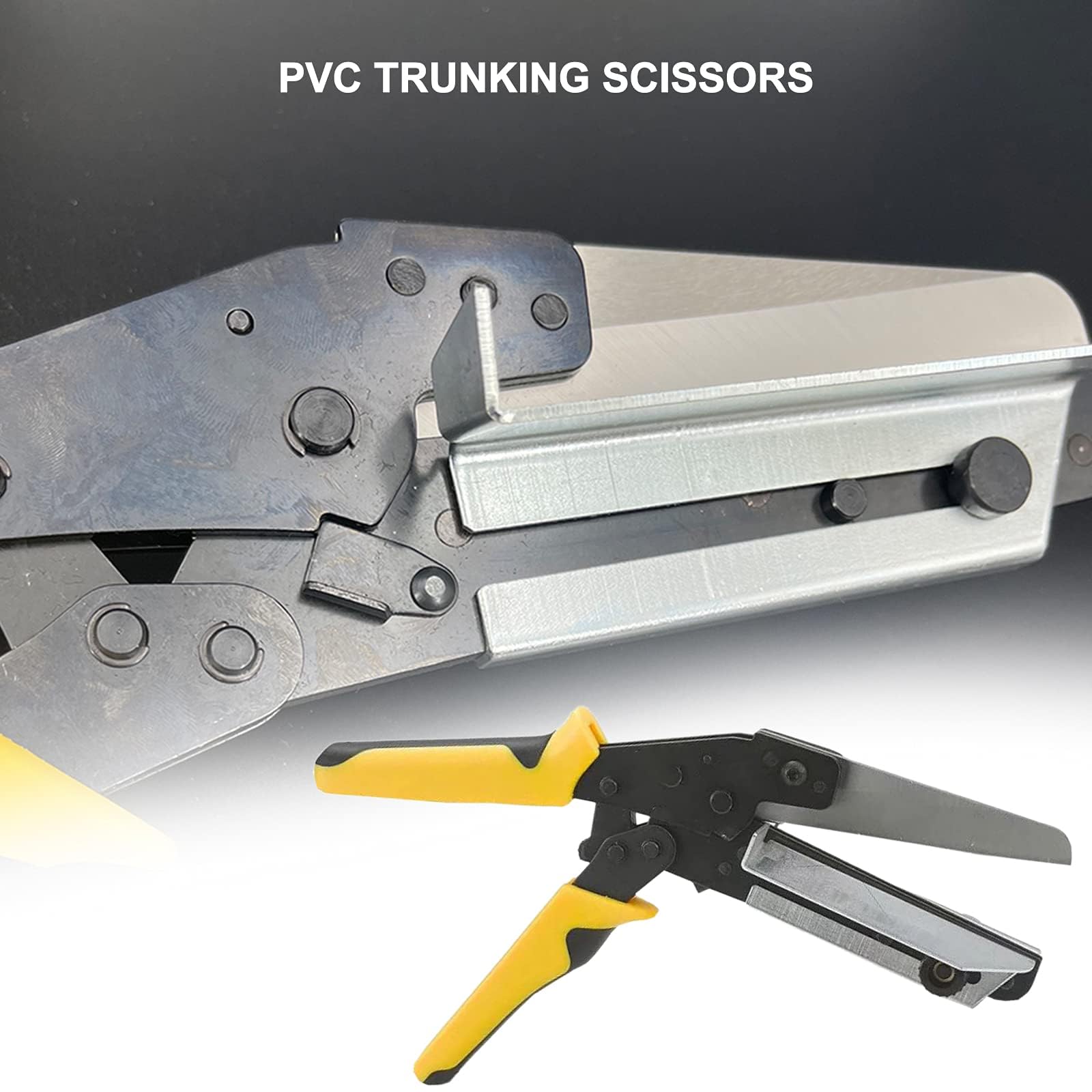 45°/ 90°Adjustable Mitre Shear Cutter, Professional Angle Handwork Trunking Shear, Adjustable Angle Trim Shears - Cut Trunking Soft Wood Plastic