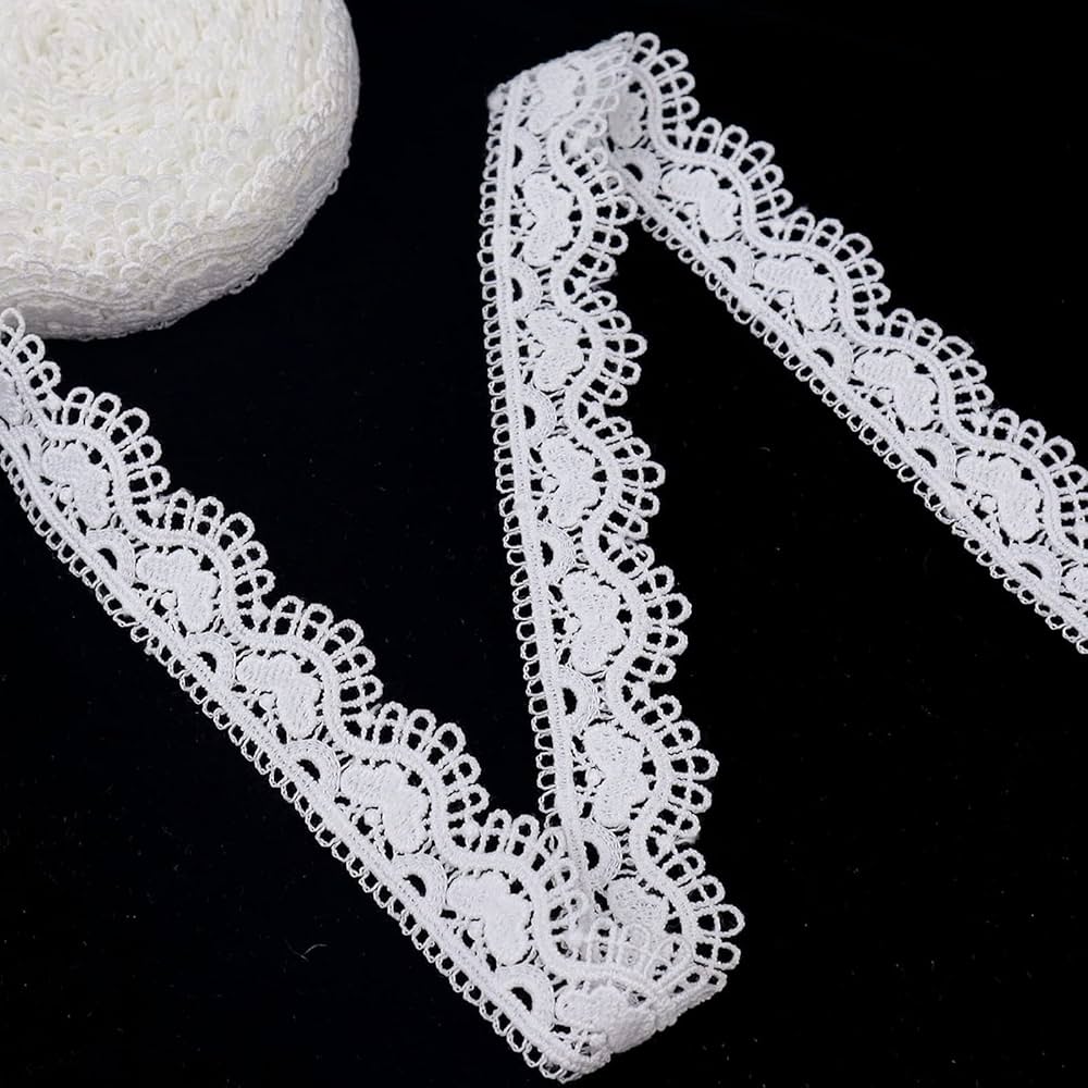 Amazon.com: ZNZAKKA Venice Lace Trim White Lace Ribbon