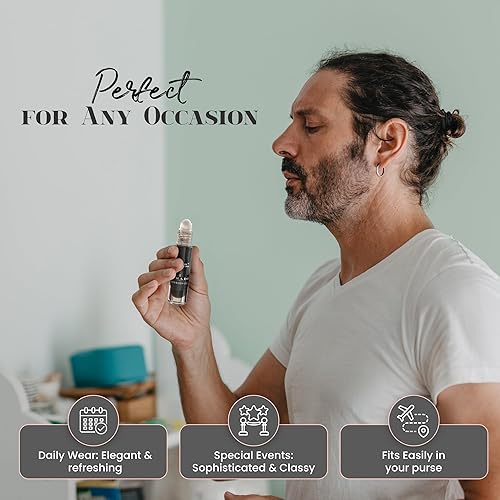 Miniatura 6 de MOBETTER FRAGRANCE OILS Black Parade - Aceite corporal de colonia para hombre, rollo de 13 oz en botella de vidrio