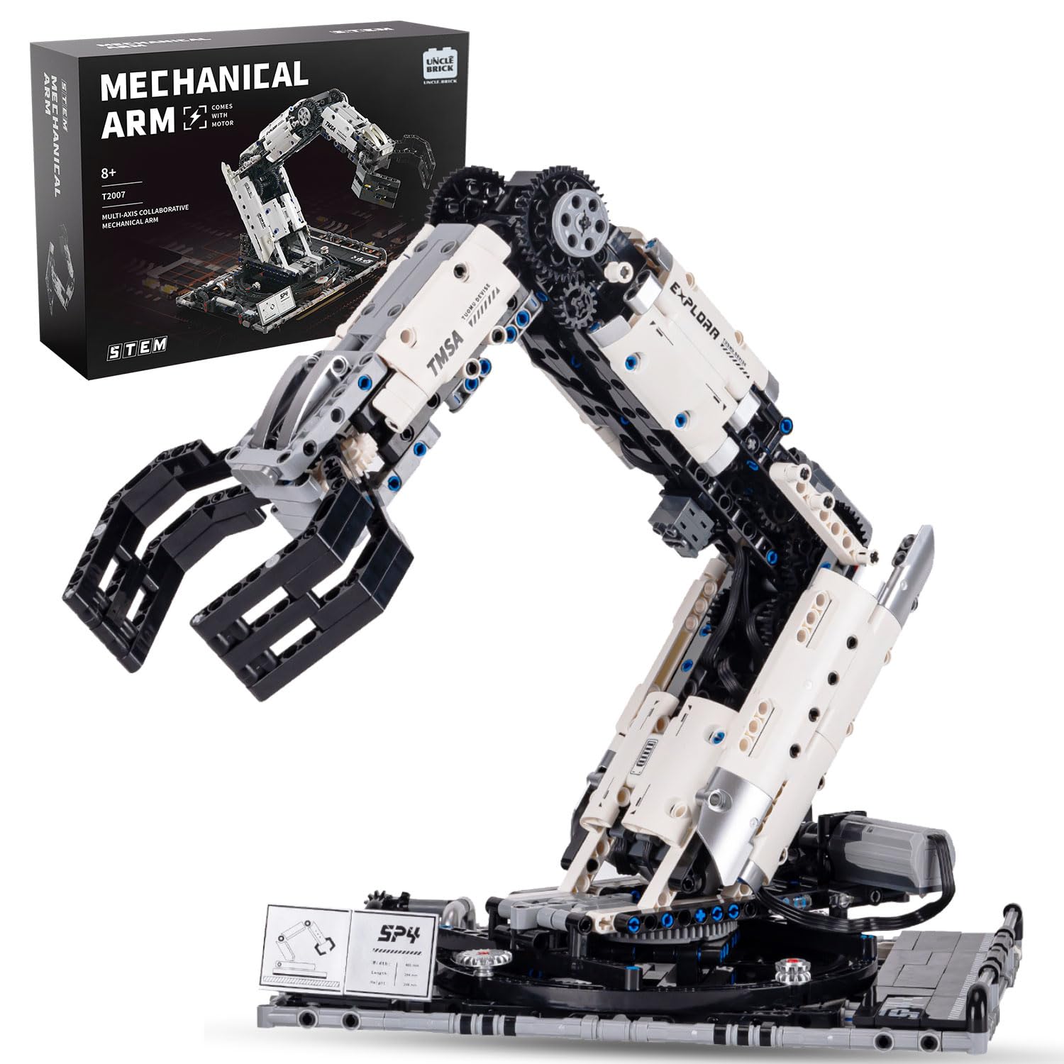 Mechanical Technical Arm Building Blocks Set,Toy Set with Remote Control and 8-Way Control,STEM Educational Toys,Set for Boys and Girls 8-14,Technic Robotic Arm Set for Adult(784Pcs)