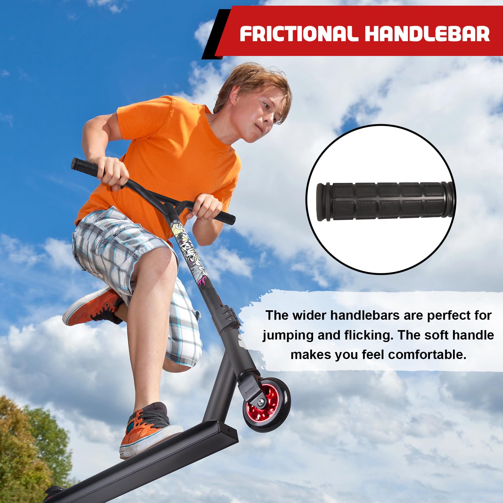Aragallant Patinete Freestyle, Patinetes de Acrobacias, Patinete Scooter Freestyle, Stunt Scooter para Nios y Nias a Partir de 7 aos, Rodamientos ABEC-9, 360° Trucos y Saltos Carga 100kg
