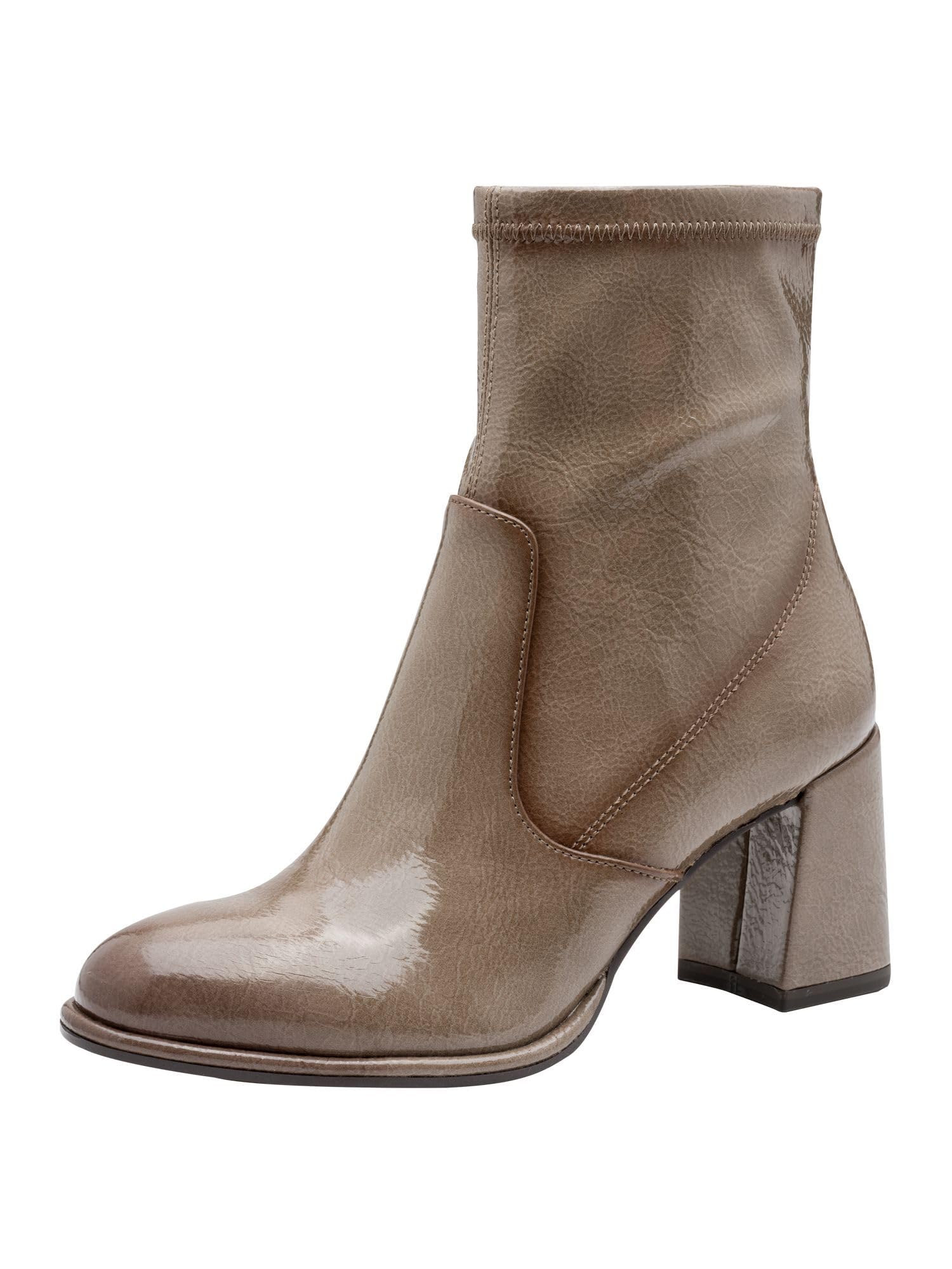 Tamaris Women's 1-25357-41 Ankle Boots, Taupe patent., 39 EU