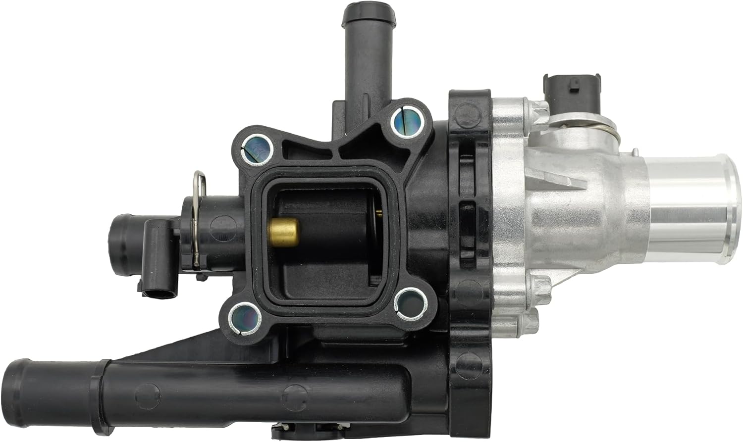 NOVAPARTS 25189437 Engine Coolant Thermostat Housing Assembly Water Outlet for 2009 2010 2011 Chevy Chevrolet Aveo, 2009 10 11 Aveo5, 2009 Pontiac G3 G3 Wave 1.6L 96984102 15-81766 25199826