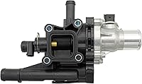 Vista 8 de 25189437 Conjunto de carcasa de termostato refrigerante de motor para salida de agua para 2009 2010 2011 Chevy Chevrolet Aveo, 2009 10 11 Aveo5