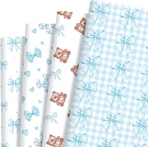 Aazon.co: Sanixin 100 Sheets Black Xas Santa Tissue Paper Santa Snowflake Patterned Christas - View #4