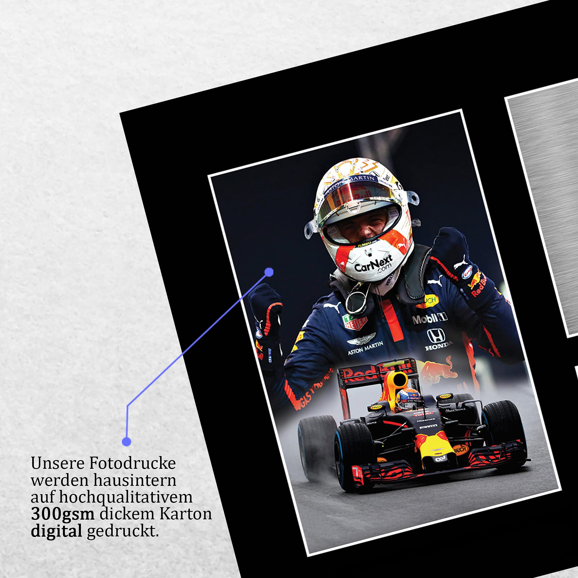 HWC Trading A4 Max Verstappen Formula 1 Geschenke Gedruckt, Signiert Autogramm Bild Für F1 Formel 1 Rennen Fans
