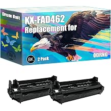 Compatible with Panasonic KX-FAD462 Drum Unit Work for Panasonic KX-MB2000 KX-MB2010 KX-MB2030 KX-MB2061 Printers, with Chip, High Yield 22000 Pages, Bright Colors Clear Printing 2-Pack Black