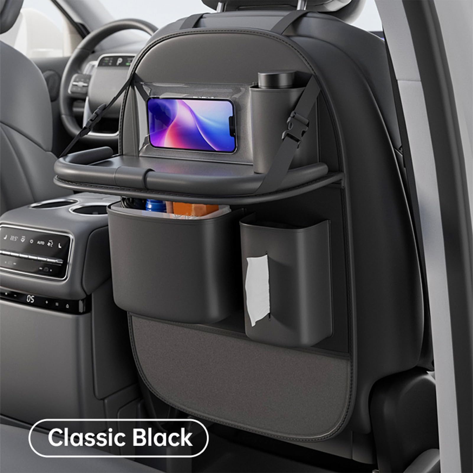 Organizzatore Per Automobili Da Schienale Posteriore Portafazzoletti in | Parasole per Sedile Auto per Viaggi in Auto SUV Furgone e Famiglia con Bambini