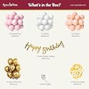 Special You Happy Birthday Decoration kit for girls with Pink, Peach, White Pastel Balloons for Decoration items, Half, 1st Birthday Decoration items for Baby girl, boy- 57 Pcs gallery image