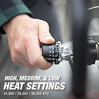 Vista 4 de Mr. Heater Paquete de Calentador de Propano Tank Top de 45,000 BTU 540° con Calentador de Propano Little Buddy de 3,800 BTU Seguro para Interiores