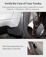 Vista 3 de Mud Flaps for Toyota Tundra 2026 2025 2024 2023 2022 All Weather Guard Mud Guards Splash Front & Rear 4pcs Set Accessories