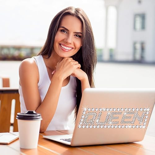 Miniatura 4 de 6 hojas de calcomanías de letras con purpurina y diamantes de imitación y calcomanías de letras brillantes, 26 letras autoadhesivas del alfabeto,