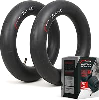Fincci Fatbike Belső Gumi 26 x 4.0 - MTB Kerékpár Tömlő Schrader Autószeleppel, 48 mm, Hegyi Biciklihez, E-Bike-hoz 1