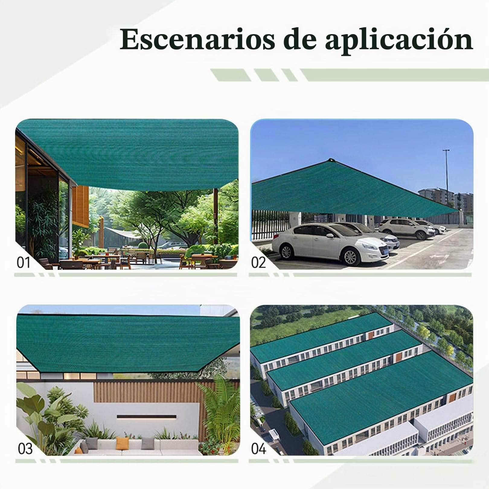 Red de Sombra Exterior HDPE Protección UV 5x6m Verde Toldo Vela de Protección Solar Malla Sombra - Malla bloqueadora de luz y Aislante del Calor para Invernadero/Jardín/Patio Césped
