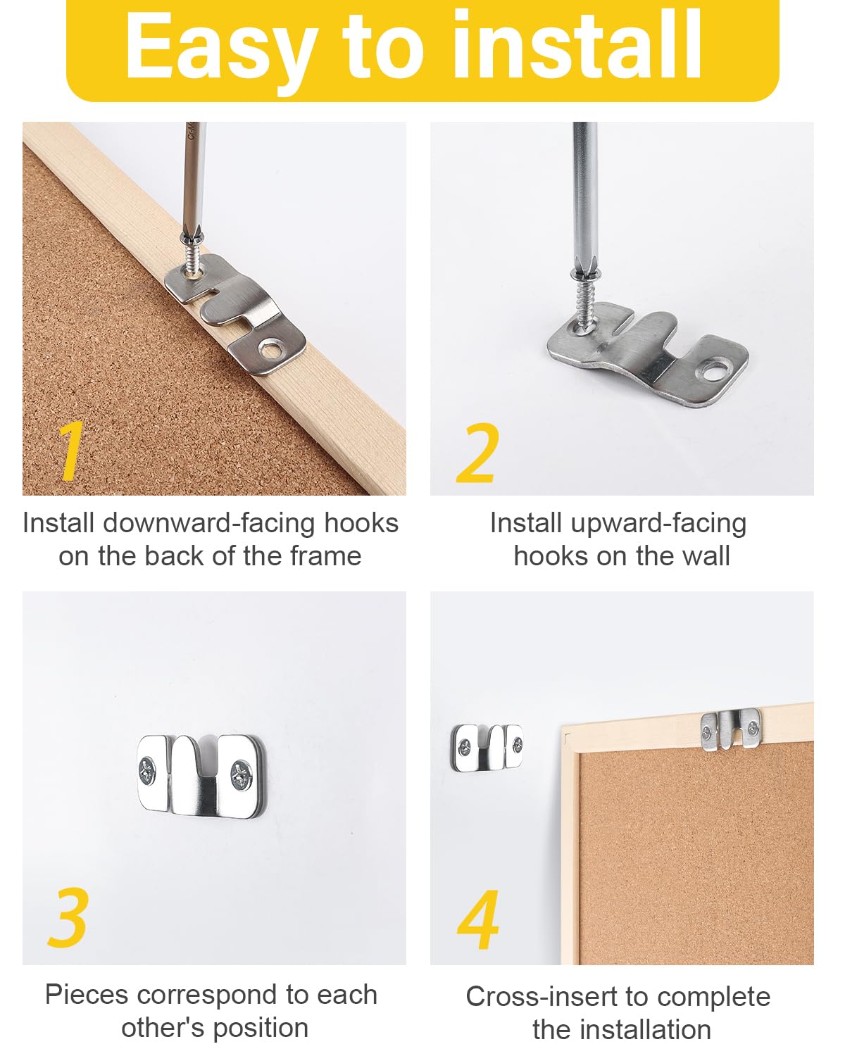 Fotolijsthangers, 12 stuks, voor zware belasting Fotolijsthangers, 12 stuks, voor zware belasting