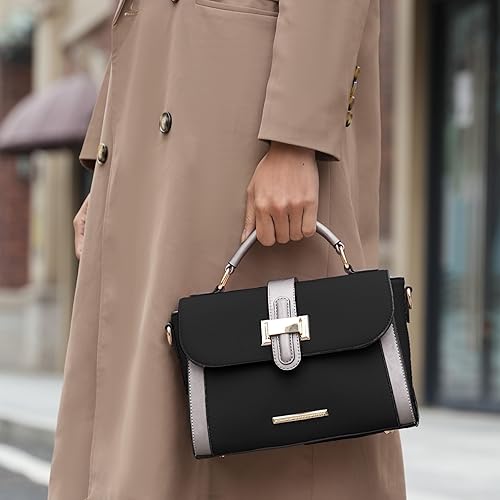 Miniatura 2 de MKF Collection Mia K - Bolso bandolera de cuero vegano con asa superior, bolso cruzado para mujer