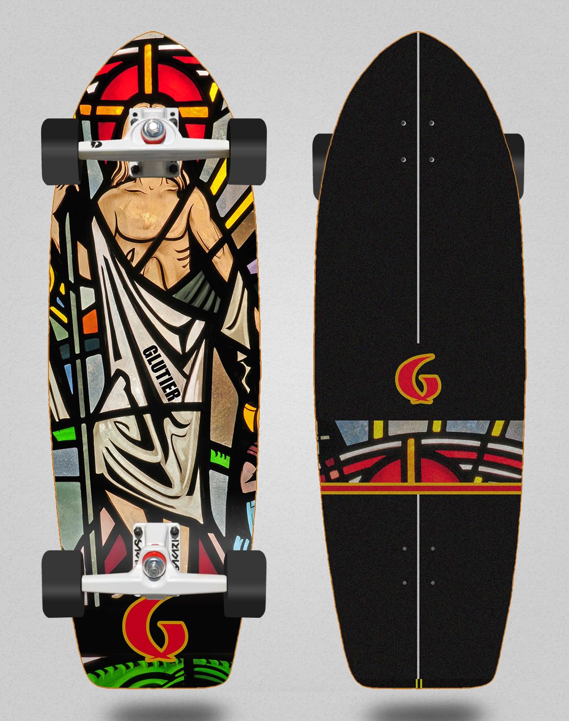 surfskate Complete with Surf Skate Trucks SGI - Pray Time 31 Fat Tail