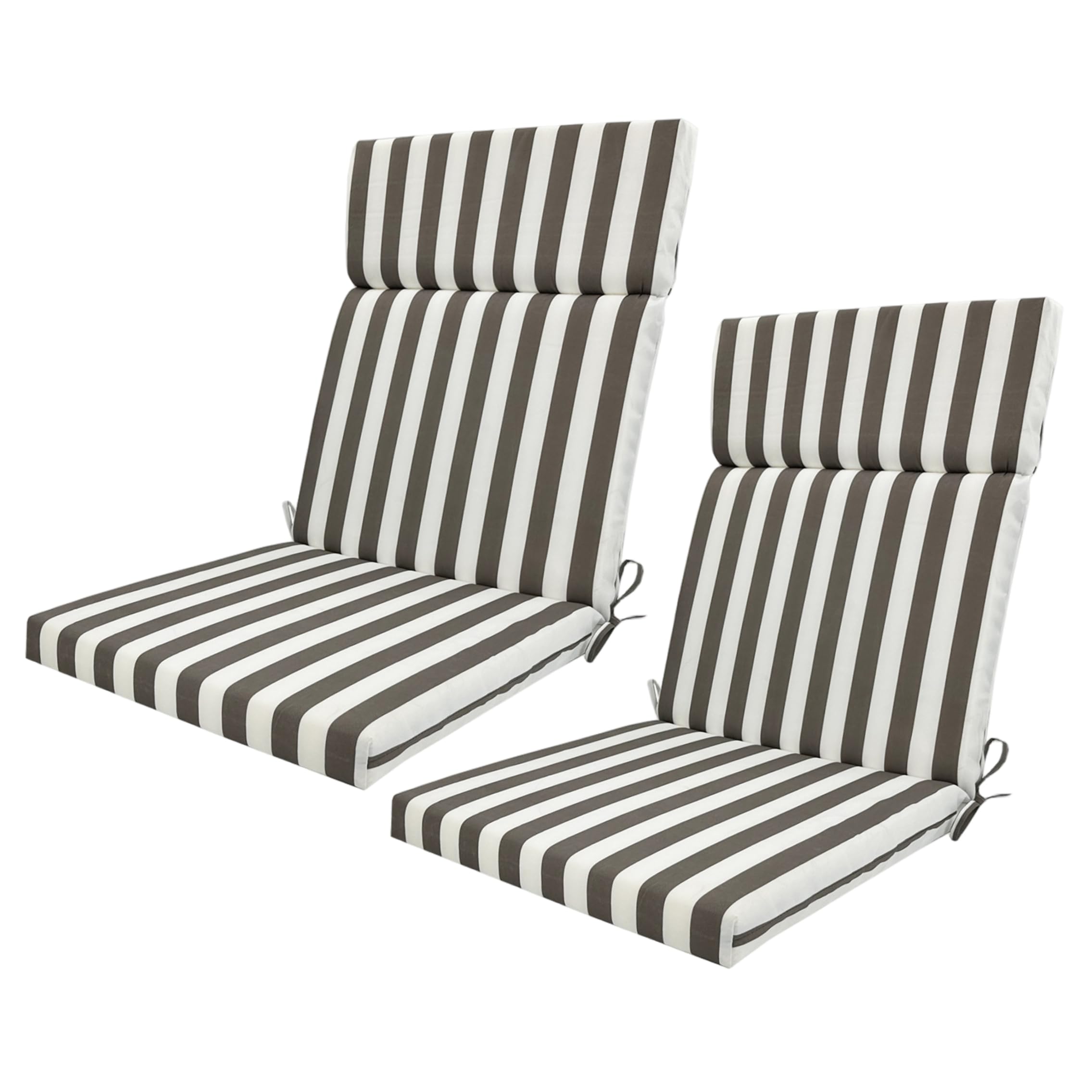 Coussins de chaise de jardin avec dossier hydrofuges et anti-UV 42"