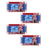 4pcs DC 12V Relay Module 1 Channel Relay Board with Optocoupler Isolation Support High or Low Level