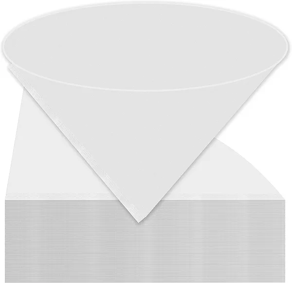 100P Deep Fryer Oil Funnel Filters 10 Inches, Larbeti Cone Non-Woven Beeswax Filter Funnel for Cooking Disposal Maple Syrup Filter Cloth for Home, Kitchen, Restaurants