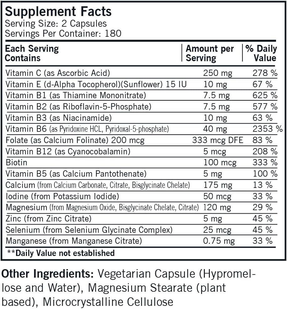 Kirkman d-Biotin 1000 mcg Capsules - Hypo - 120 Count