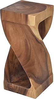 Steve Silver Furniture Solona Solid Wood Side Table, Acacia Whimsical Ca...