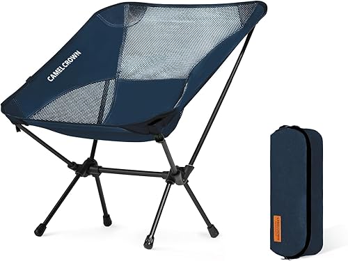 Miniatura 14 de CAMEL CROWN Silla de camping portátil ligera y compacta silla plegable de malla para campamento al aire libre, viajes, playa, picnic, festival,